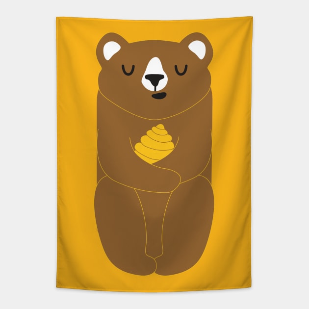 The Honey Bear Tapestry by littleoddforest