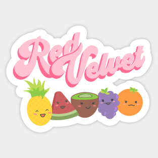 Red Velvet Russian Roulette Logo Sticker Sticker for Sale by crscntbttrfly