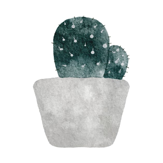 Water color cactus by iJStudio