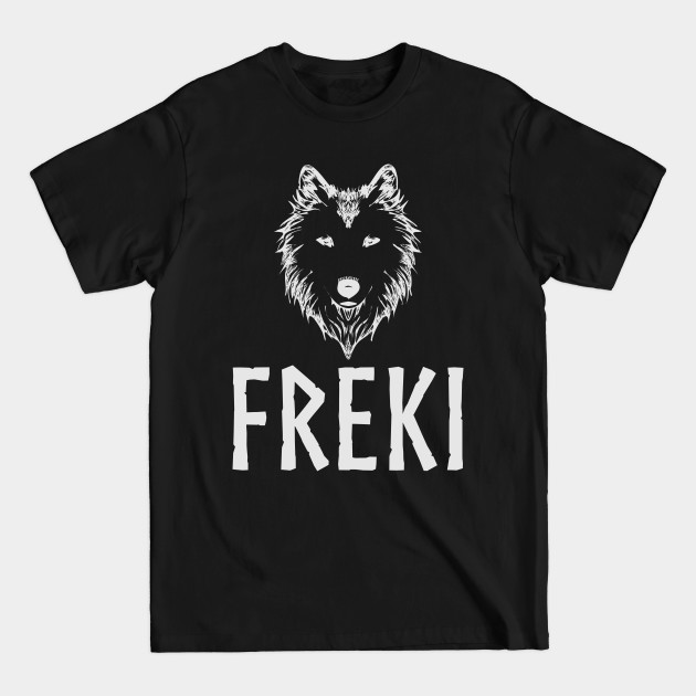 Disover Freki Wolf | Odin Geri Runes Nordic Mythology - Wolf - T-Shirt