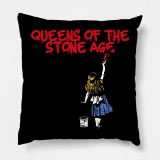 qotsa and red girl Pillow