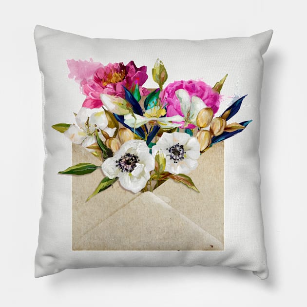 Floral Letter Pillow by EveFarb