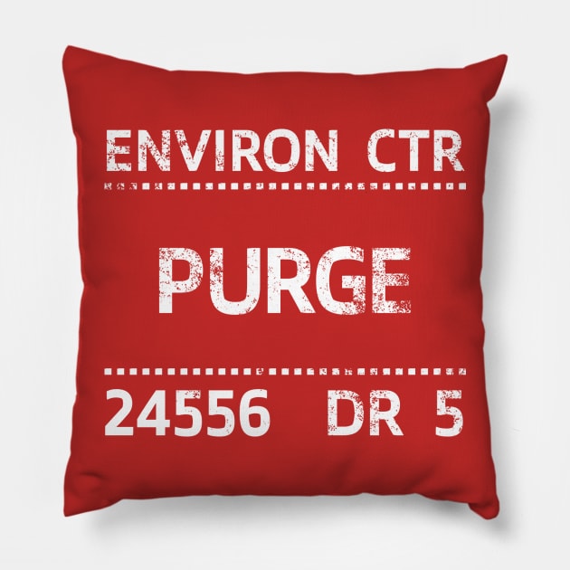 Bladerunner spinner purge display (distressed) Pillow by Function9