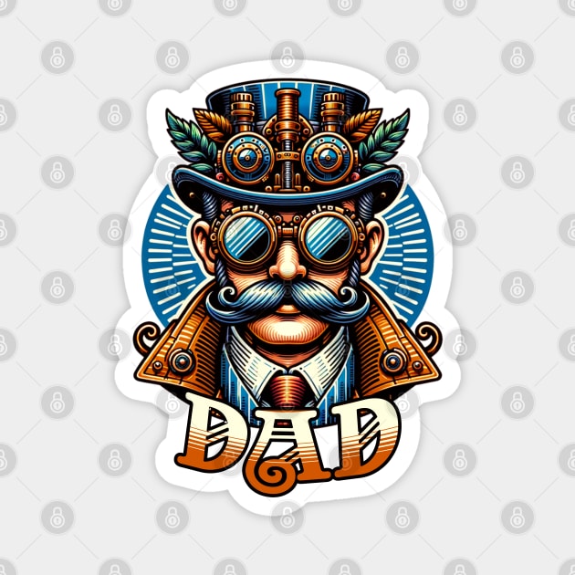 Steampunk Dad Magnet by HolidayBug