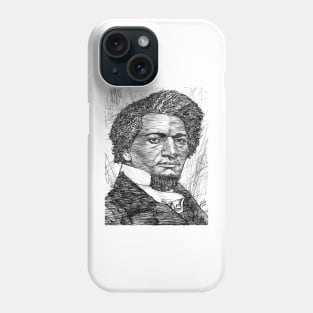 FREDERICK DOUGLASS ink portrait .2 Phone Case