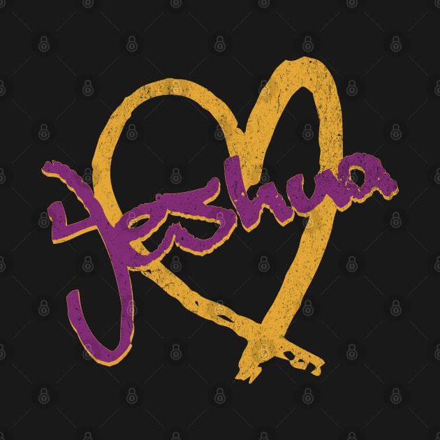 I Love Yeshua Vintage 80's & 90' Purple and Yellow by Family journey with God