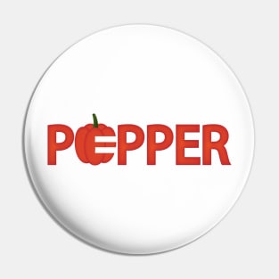 Pepper typography design Pin