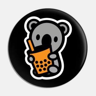 Koala Bear Bubble Thai Milk Tea Boba Pearl Drink Animal Love Bambu Brand Pin