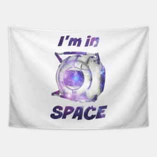 Portal 2 Wheatley "I'm in Space!" Galaxy Print Tapestry