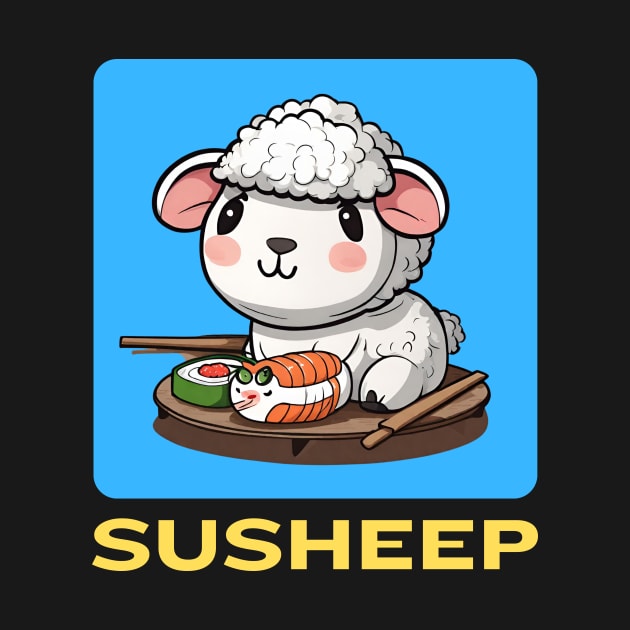 Susheep | Sushi Pun by Allthingspunny