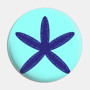 Blue starfish Pin