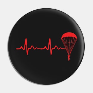 skydive heartbeat Pin