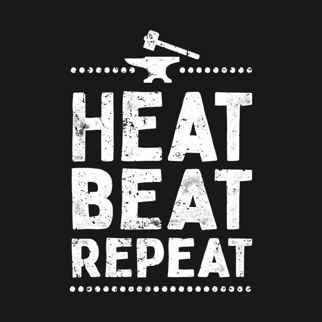 Heat Beat Repeat Funny Metalsmith by Giggias