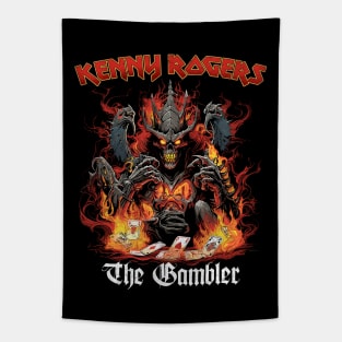 - The Gambler - Vintage 80s Rock Style Tapestry