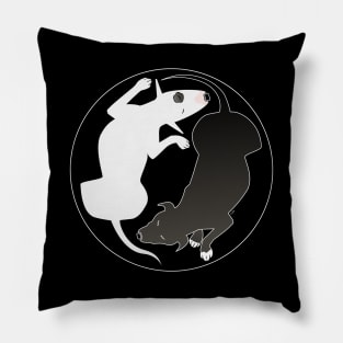 Yin Yang Dogs Pillow