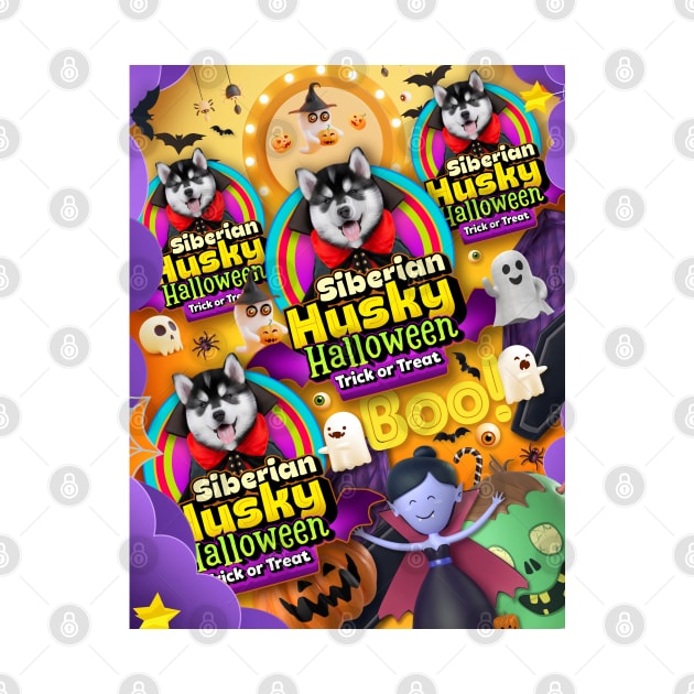 Husky halloween gifts v2 by Puppy & cute