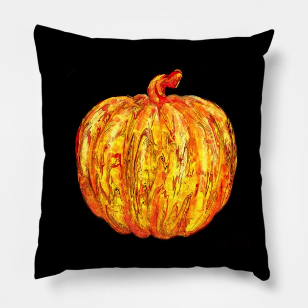 Hot Pumpkin Pillow by VarietyStarDesigns