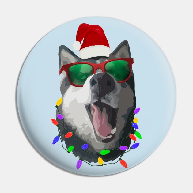 Christmas Husky Pin by Tarasevi4