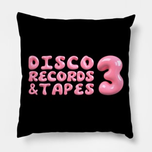 Disco 3 Records & Tapes (Funky - Option 2) Pillow