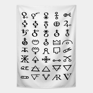 Alchemical Symbols Tapestry