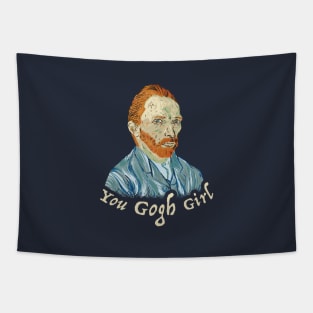 You Gogh Girl Tapestry