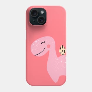 Pink Baby Grirl Dinosaur Phone Case