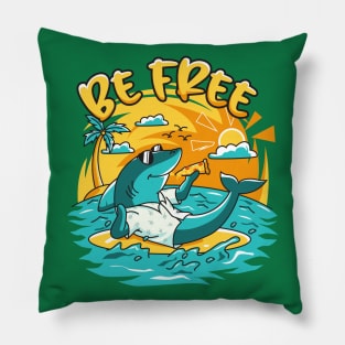 Shark Relaxing Be Free Pillow
