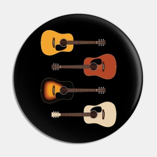 Dreadnought Style Acoustic Guitar Pack Pin