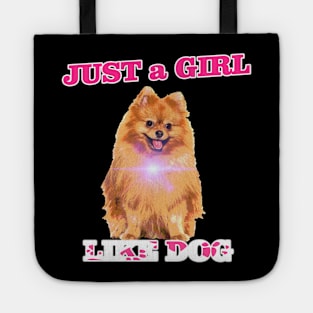 just a girl like dog doglover tshirt Tote