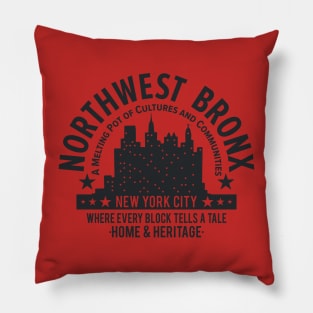 Northwest Bronx Skyline - Home and Heritage Pillow