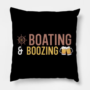 Boating and Boozing Pillow