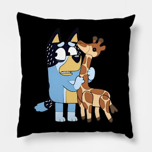 Bluey and Giraph Pillow