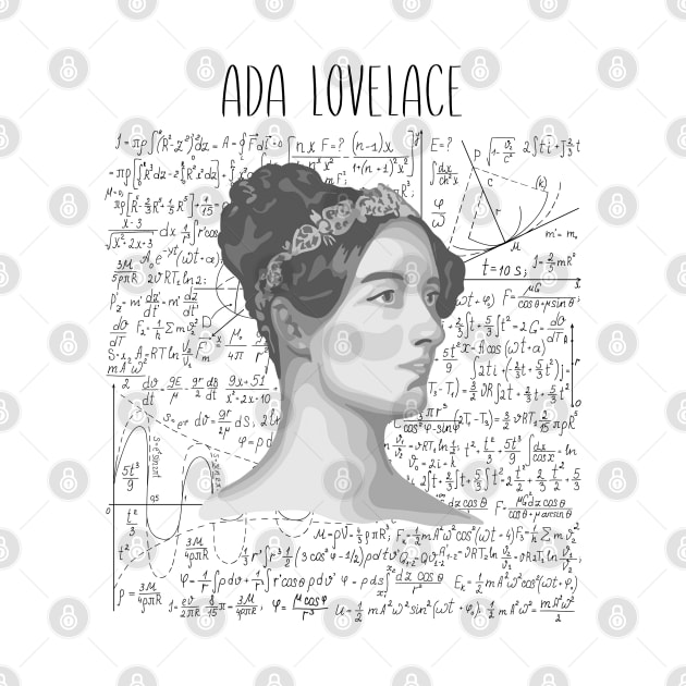 Ada Lovelace Portrait by Slightly Unhinged