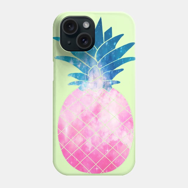 Pink galaxy pineapple Phone Case by Morishasha