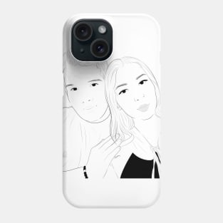 Outline Couple 1 Phone Case