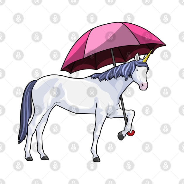 Unicorn with Umbrella by Markus Schnabel