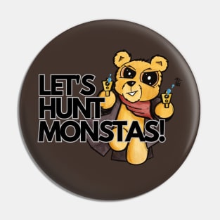 Let's Hunt Monsters - Mal the Teddy Bear Pin