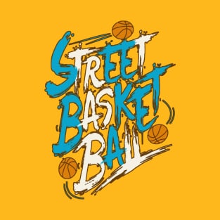 Street Basket Ball Typography T-Shirt