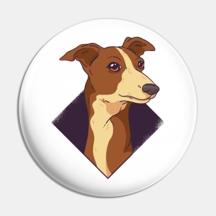 Whippet Dog Pin