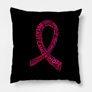 'Breast Cancer Sign' Cancer Awareness Shirt Pillow