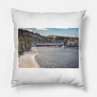 Gendron Covered Bridge Pillow