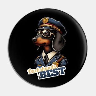 Policeman Dachshund Pin