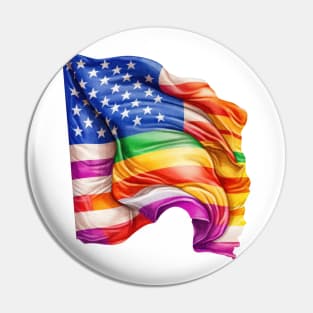 LGBT American Flag Pin