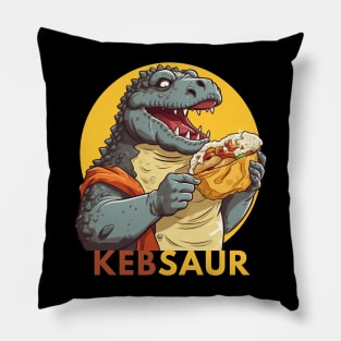 Kebsaur Dinosaur who loves Kebab Pillow