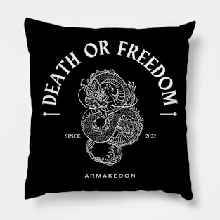 death or freedom Pillow