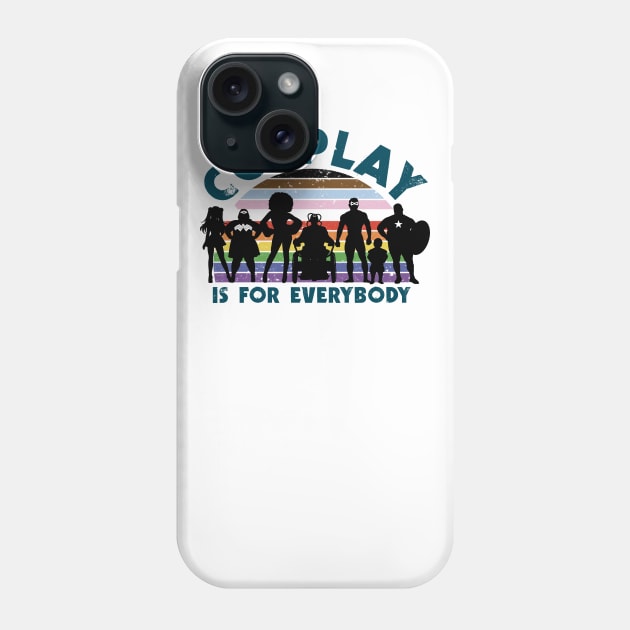 Cosplay is for everybody (Round flag) Phone Case by YelloCatBean