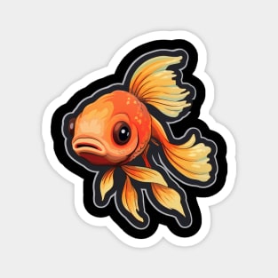 Goldfish Lovers Cute Goldfish Magnet