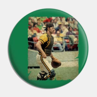 Gene Tenace - Left Oakland Athletics, Signed With San Diego Padres Pin