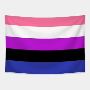 Genderfluid Pride Flag Tapestry