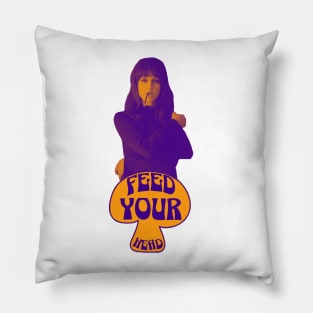 Feed Your Head (Purple and Orange) Pillow